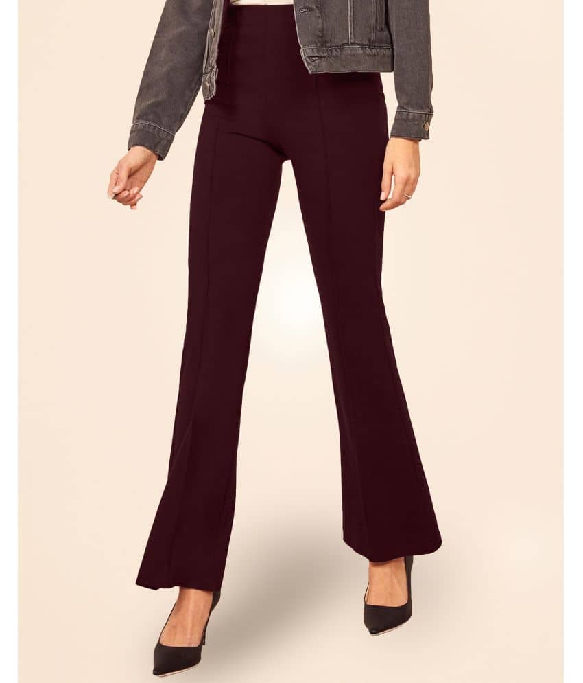 Addyvero Black Cotton Blend Bootcut Women's Bootcut Pants ( Pack of 1 ) - Trousers | Buy online on ZillyBuy