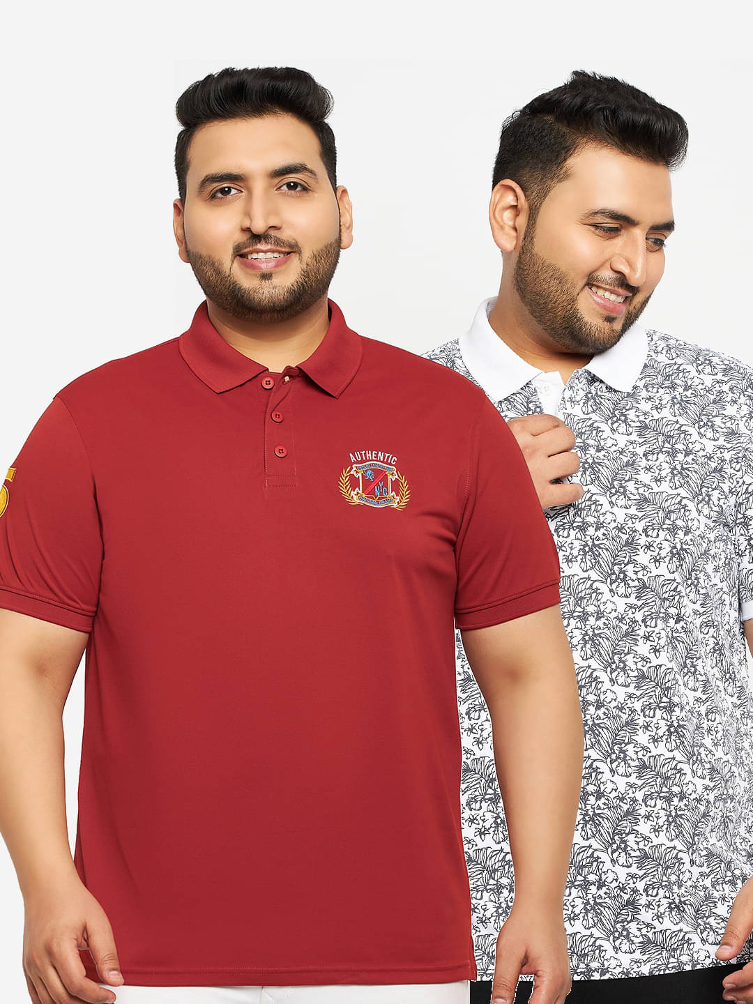 Auxamis Cotton Blend Regular Fit Embroidered Half Sleeves Men's Polo T Shirt - Rust ( Pack of 2 ) Auxamis Cotton Blend Regular Fit Embroidered Half Sleeves Men's Polo T Shirt - Rust ( Pack of 2 )