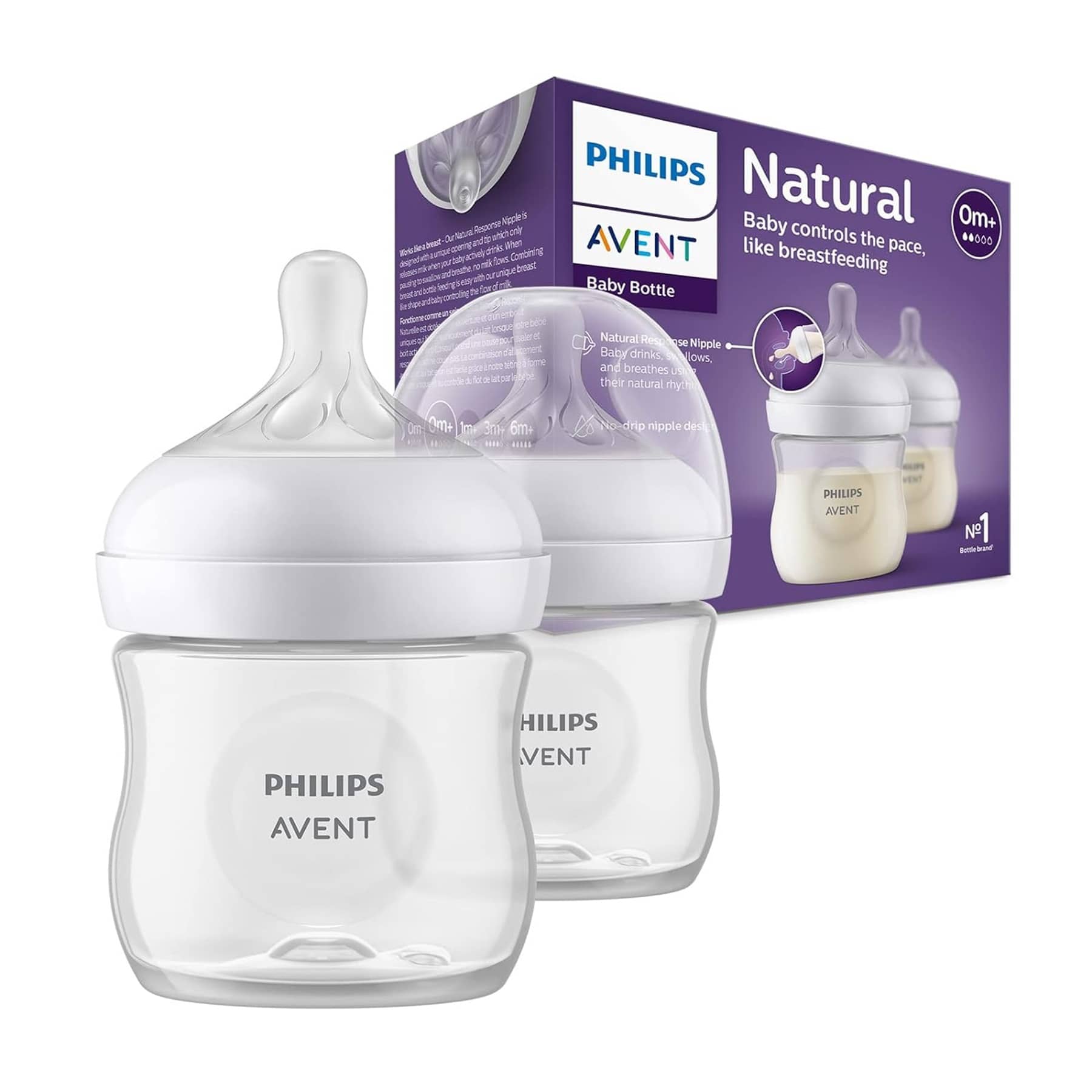 Avent Philips 125 White Feeding Bottle ( Pack of 2 )