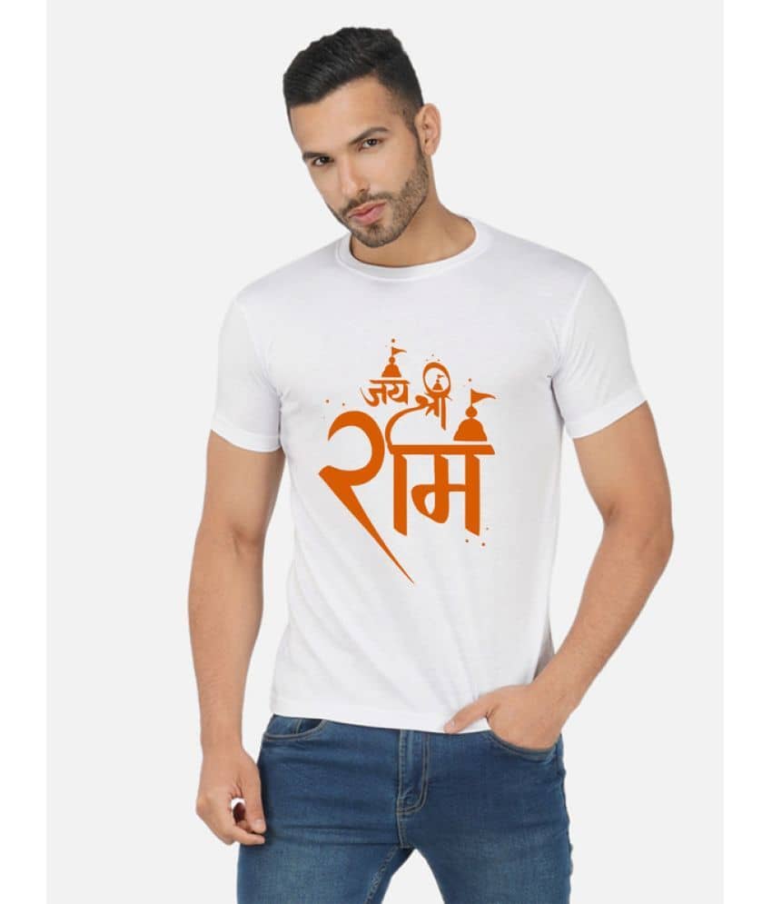 CHOZI Pack of 1 Cotton Regular Fit Men's T-Shirt ( White )