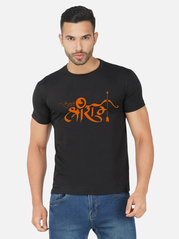     			CHOZI Pack of 1 Cotton Regular Fit Men's T-Shirt ( Black )