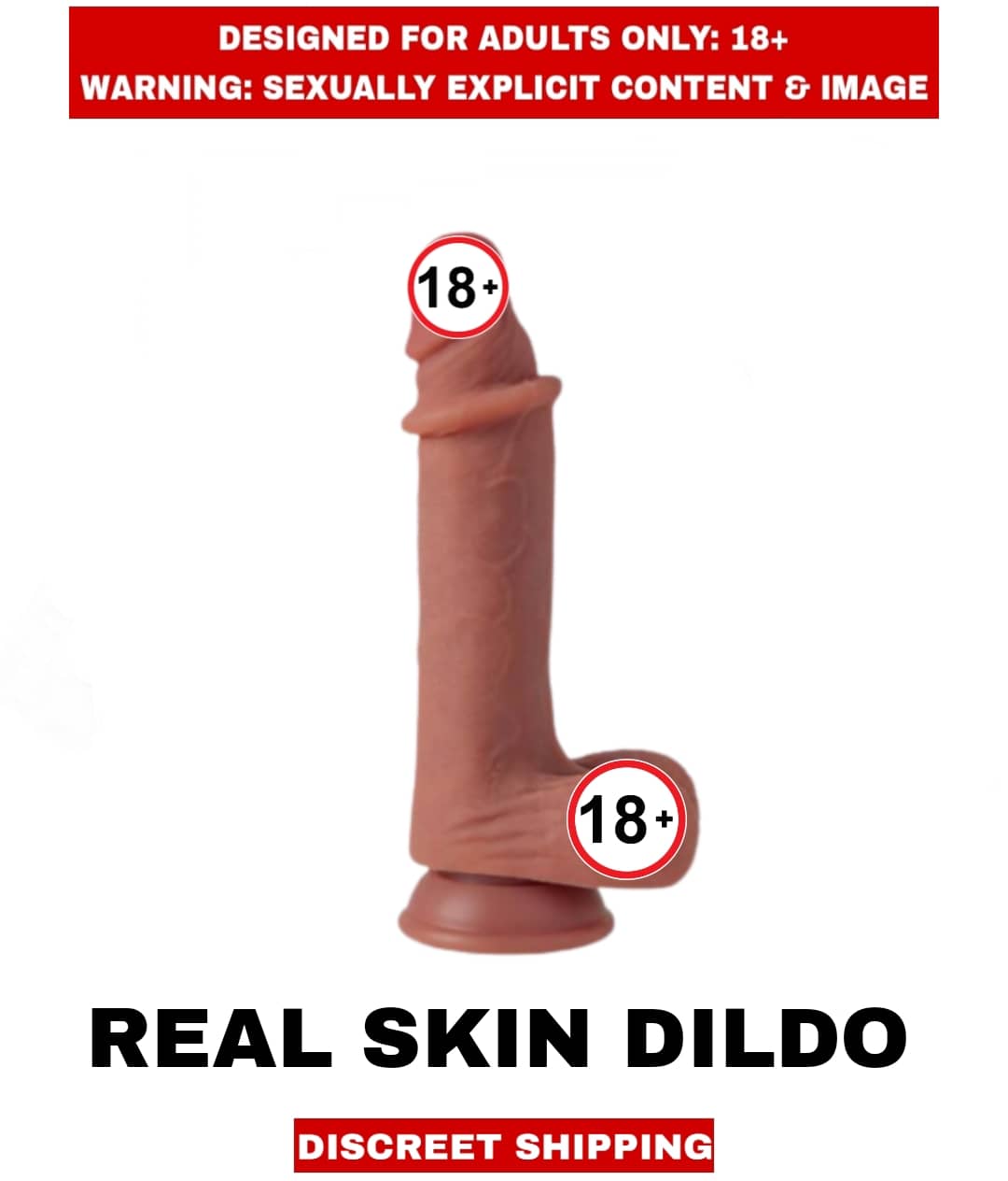 FEMALE ADULT SEX TOYS REALISTIC NATURAL SKIN SILICONE DILDO WITH SUCTION CUP For Female