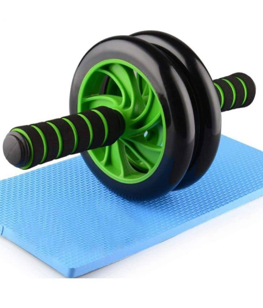 Abs Crossfit Roller Set with Knee Mat for Gym Workout & Fitness Exercise (Pack of 1) - Sports and Fitness Equipment | Buy online on ZillyBuy