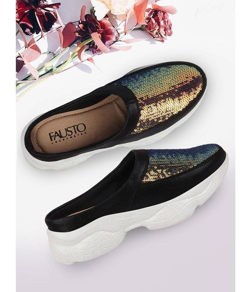 Fausto Black Women's Slip On Fausto Black Women's Slip On