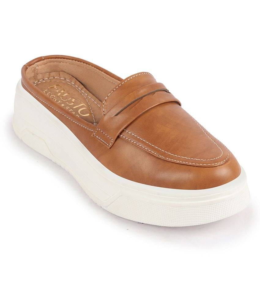 Fausto Camel Women's Slip On     			Fausto Camel Women's Slip On