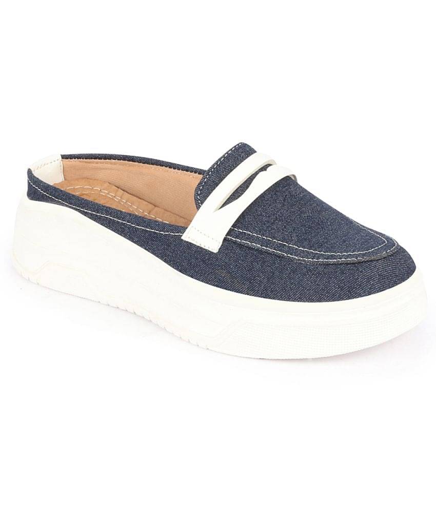 Fausto Navy Blue Women's Slip On Fausto Navy Blue Women's Slip On