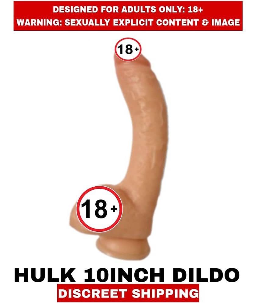 Hulk 10 Inch Long Realistic Dildo With Balls Hulk 10 Inch Long Realistic Dildo With Balls