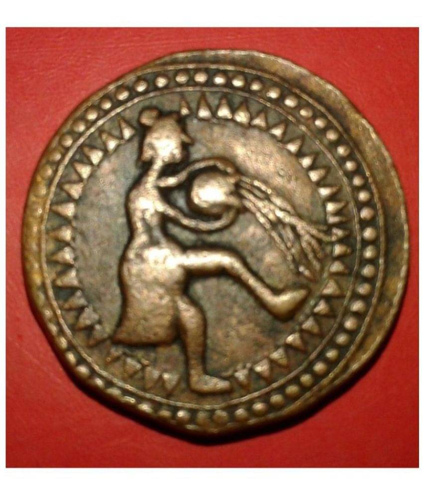 INDIA ANCIENT TIMES VERY OLD COPPER TOKEN COIN     			INDIA ANCIENT TIMES VERY OLD COPPER TOKEN COIN