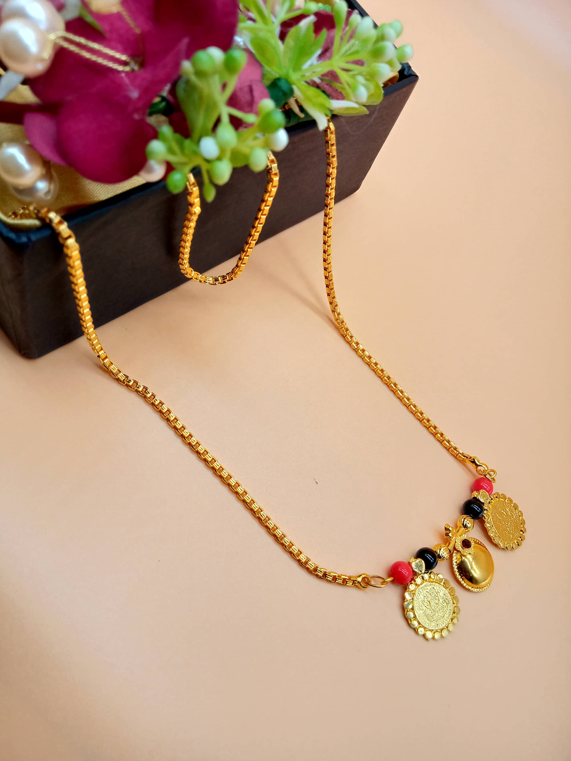 JIPPA Golden Mangalsutra ( Pack of 1 )
