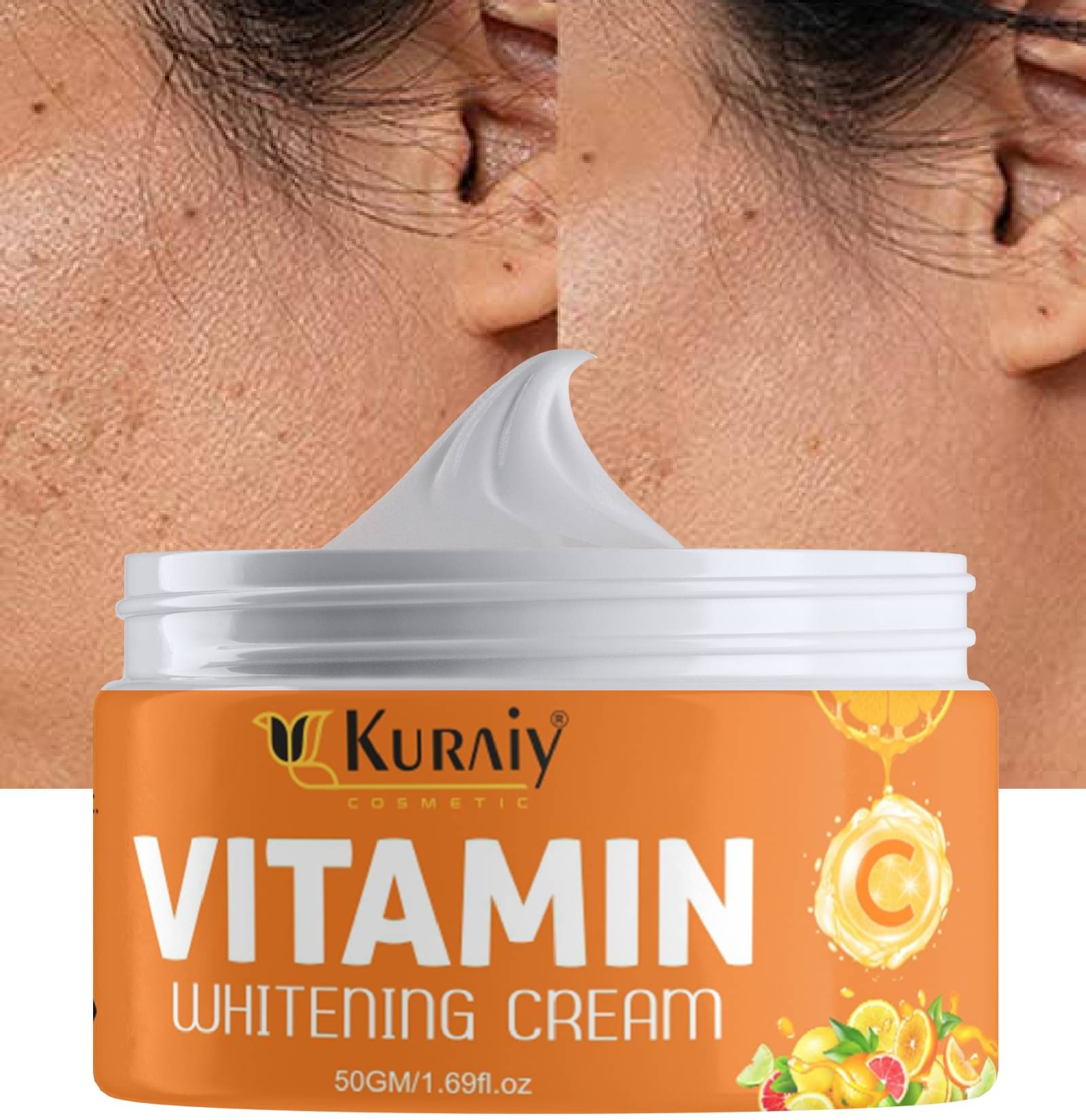     			KURAIY Pure Vitamin C Whitening Cream 50g Pack of 1