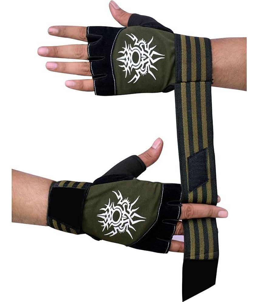 LITEFEEL Wrist Support Gloves Unisex Polyester Gym Gloves For Advanced Fitness Training and Workout With Half-Finger Length - Sports and Fitness Equipment | Buy online on ZillyBuy