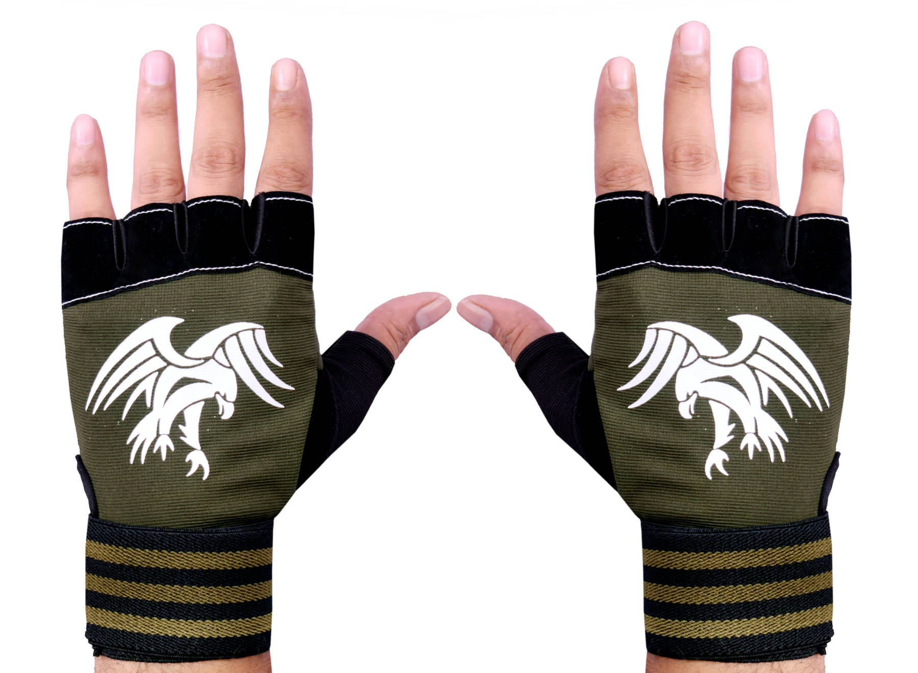 LITEFEEL Wrist Support Gym Unisex Polyester Gym Gloves For Advanced Fitness Training and Workout With Half-Finger Length     			LITEFEEL Wrist Support Gym Unisex Polyester Gym Gloves For Advanced Fitness Training and Workout With Half-Finger Length