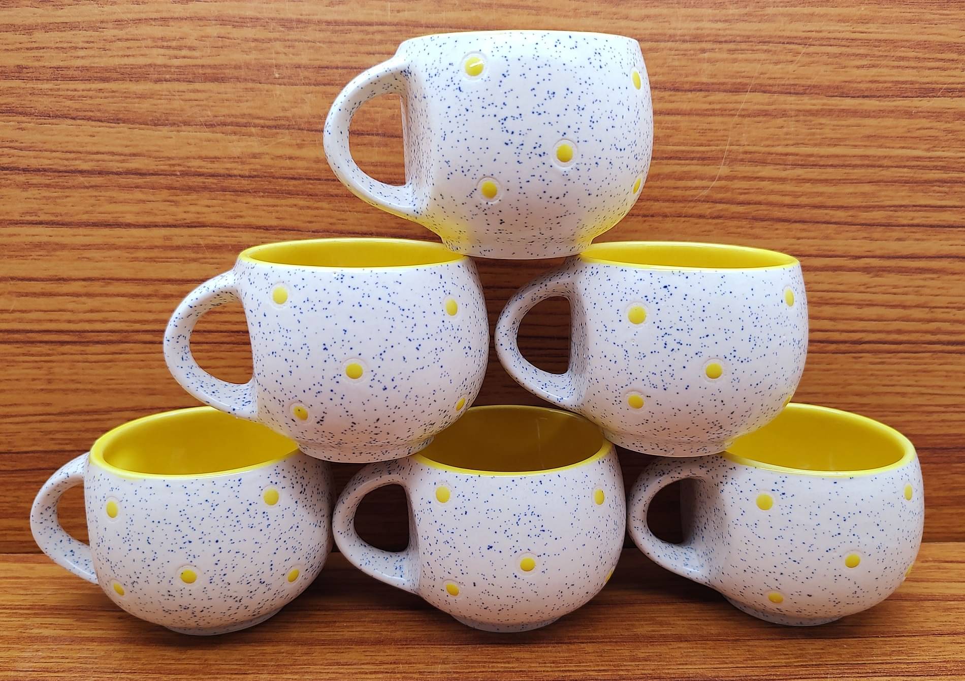     			Laghima jadon Ceramic Single Walled Tea Cup 120 ml ( Pack of 6 )