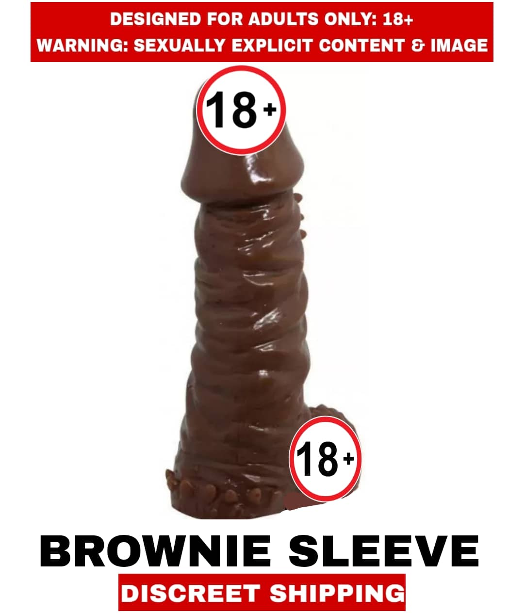 MALE ADULT SEX TOY BROWNIE CHOCO PENIS SINGLE HOLE SLEEVE For Men