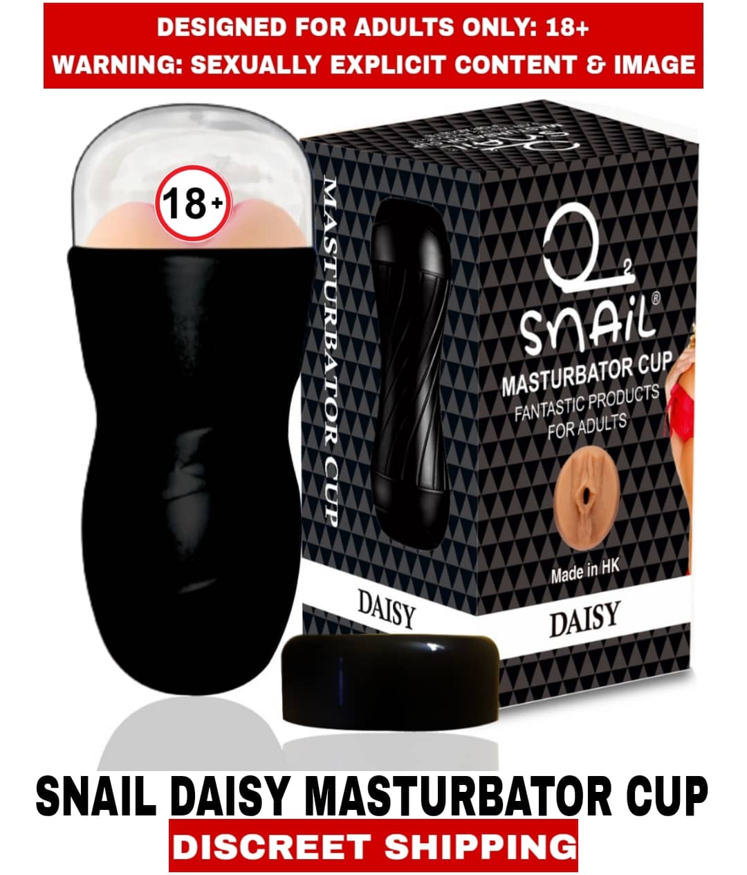 MALE ADULT SEX TOYS SNAIL CUP VAGINA MASTURBATOR DAISY For men