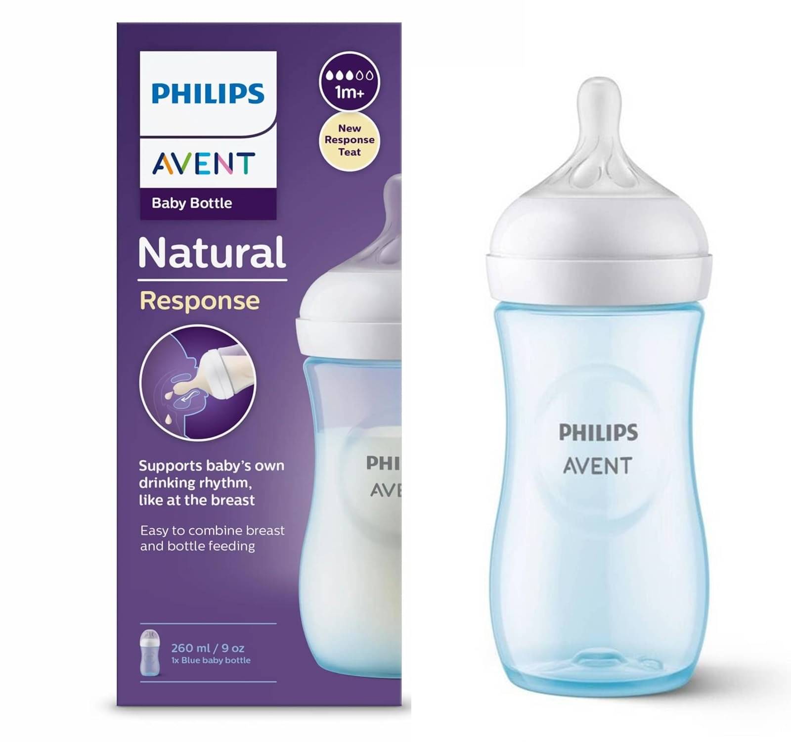 Philips Avent 260 Transparent Feeding Bottle ( Pack of 1 ) Philips Avent 260 Transparent Feeding Bottle ( Pack of 1 )