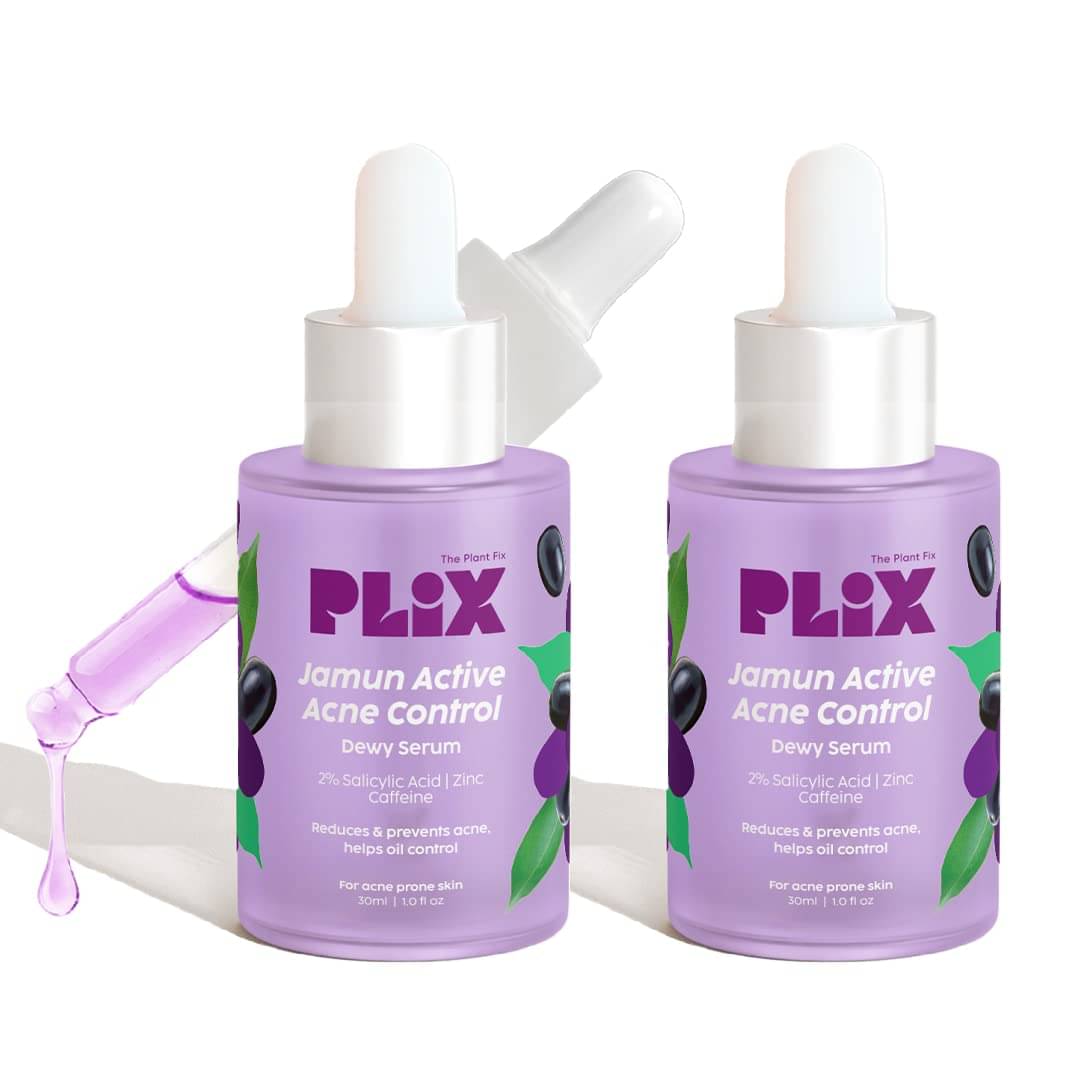 Plix 2% Salicylic Acid Jamun Active Acne Control Dewy Serum for Dark Spot Reduction(Pack of 2) Plix 2% Salicylic Acid Jamun Active Acne Control Dewy Serum for Dark Spot Reduction(Pack of 2)