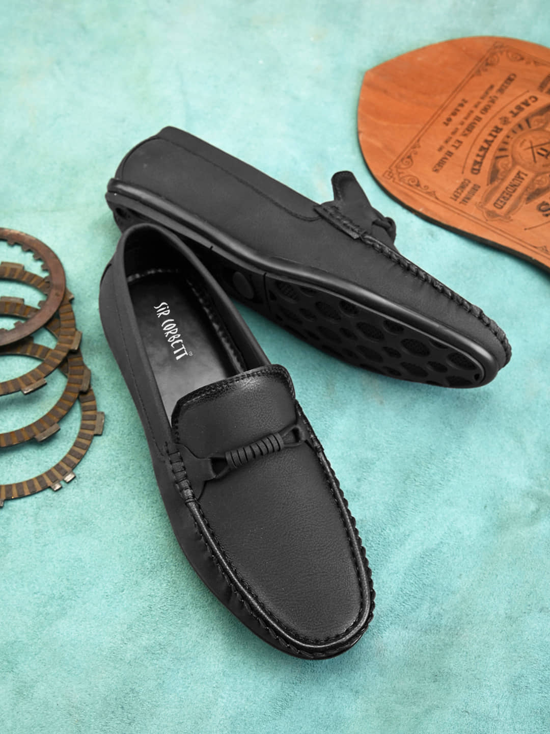 Sir Corbett Black Men's Slip on - Formal Shoes | Buy online on ZillyBuy