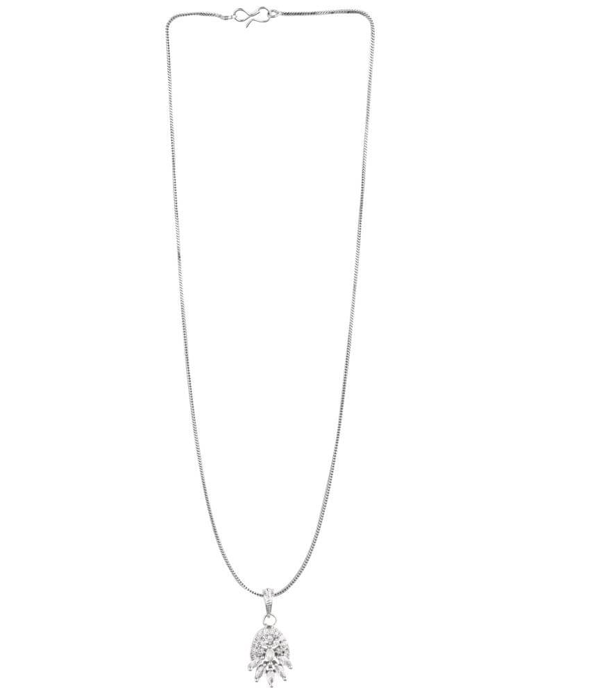 Sunhari Jewels Silver Pendant ( Pack of 1 ) Sunhari Jewels Silver Pendant ( Pack of 1 )