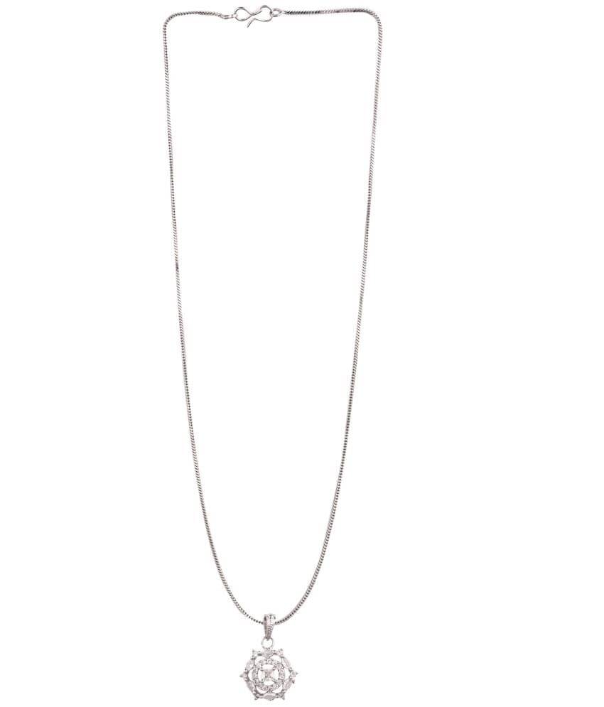 Sunhari Jewels Silver Pendant ( Pack of 1 )     			Sunhari Jewels Silver Pendant ( Pack of 1 )