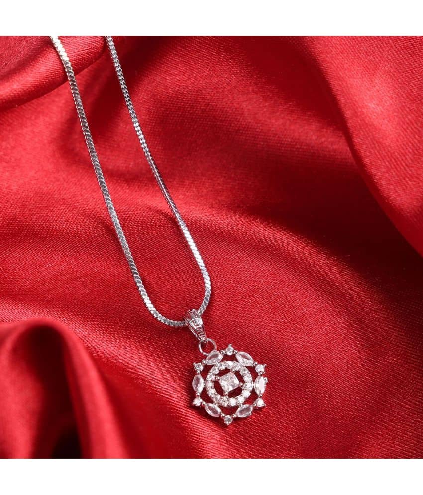 Sunhari Jewels Silver Pendant ( Pack of 1 )
