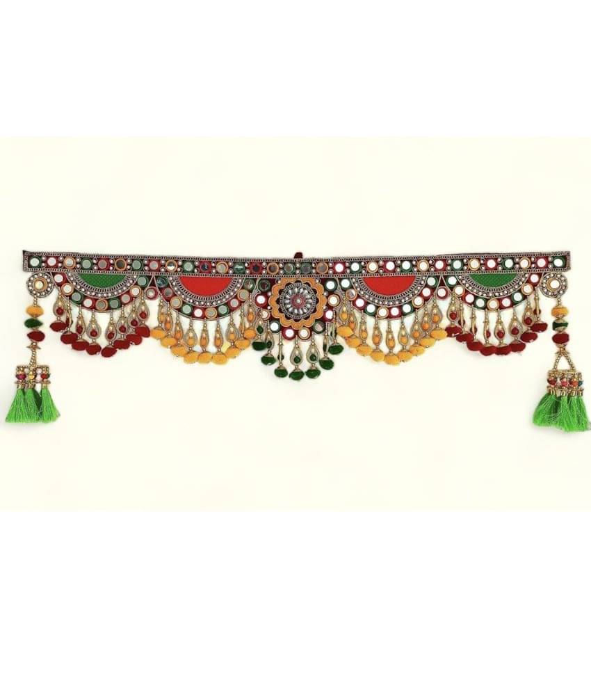     			TORNORY Handmade Bandarwal Toran 3 ft Multi ( Pack of 1 )