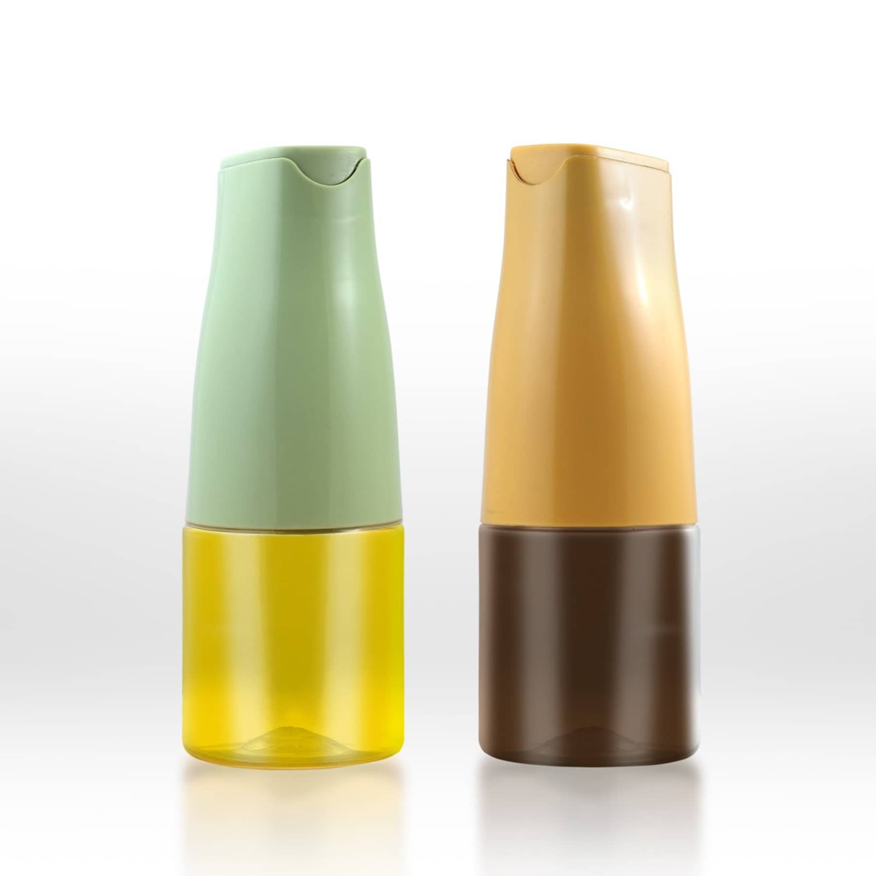 iview kitchenware Vinegar/Oil Bottle Plastic Multicolor Oil Container ( Set of 2 )