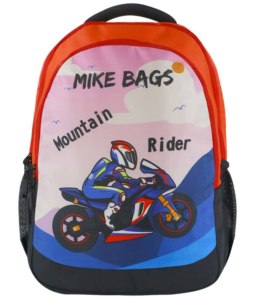 mikebags 29 Ltrs Red Polyester College Bag