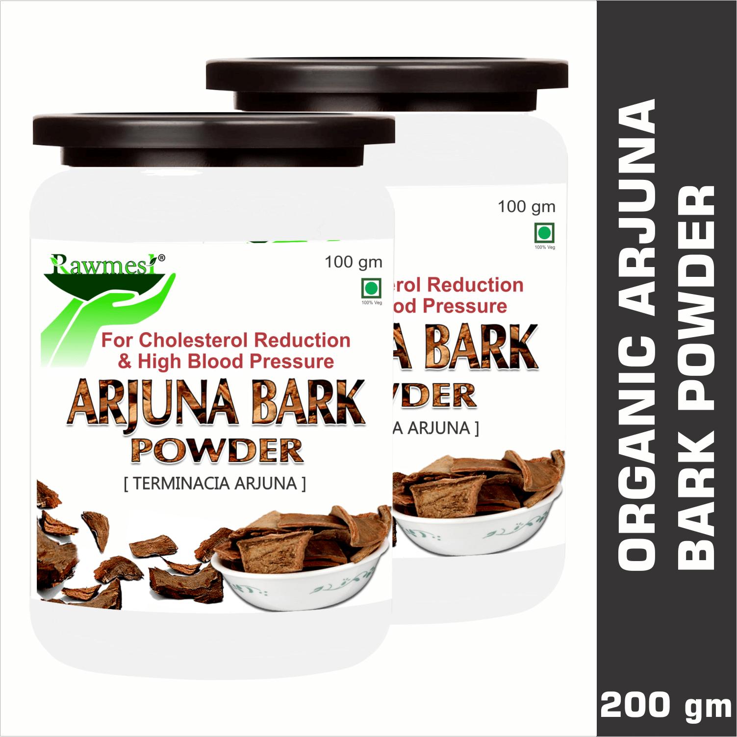     			Rawmest Arjuna Bark Powder 100 Gm Pack of 2