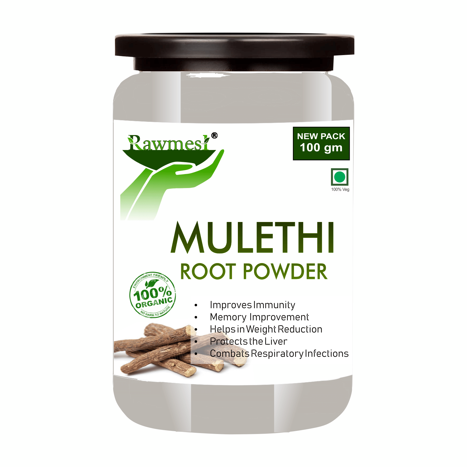 Rawmest Mulethi Powder 100 Gm Pack of 1