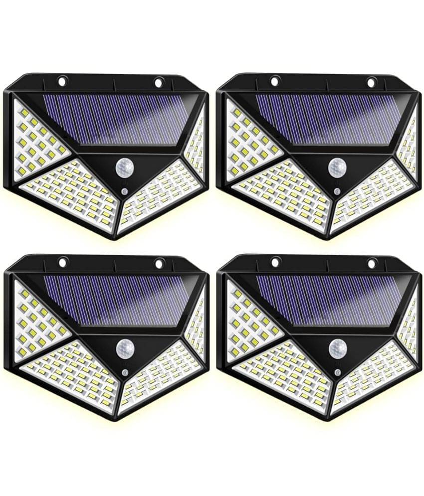 18-ENTERPRISE Solar Rechargable Light Outdoor 100 LEDs Solar Motion Sensor Light with Solar Panel and 3 Modes with IP65 Protection, Waterproof and Dustproof with Wide Angle Lighting (Pack of 4). 18-ENTERPRISE Solar Rechargable Light Outdoor 100 LEDs Solar Motion Sensor Light with Solar Panel and 3 Modes with IP65 Protection, Waterproof and Dustproof with Wide Angle Lighting (Pack of 4).