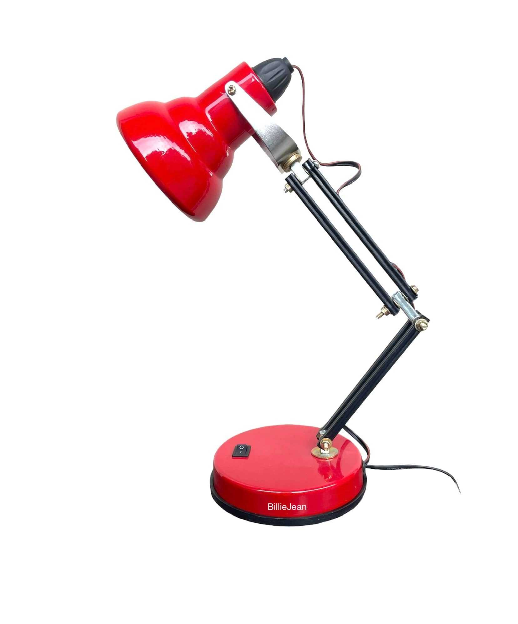 BillieJean Red Study Table Lamp ( Pack of 1 )