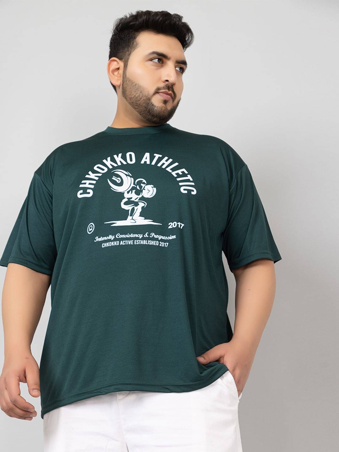     			Chkokko Pack of 1 Polyester Regular Fit Men's T-Shirt ( Green )