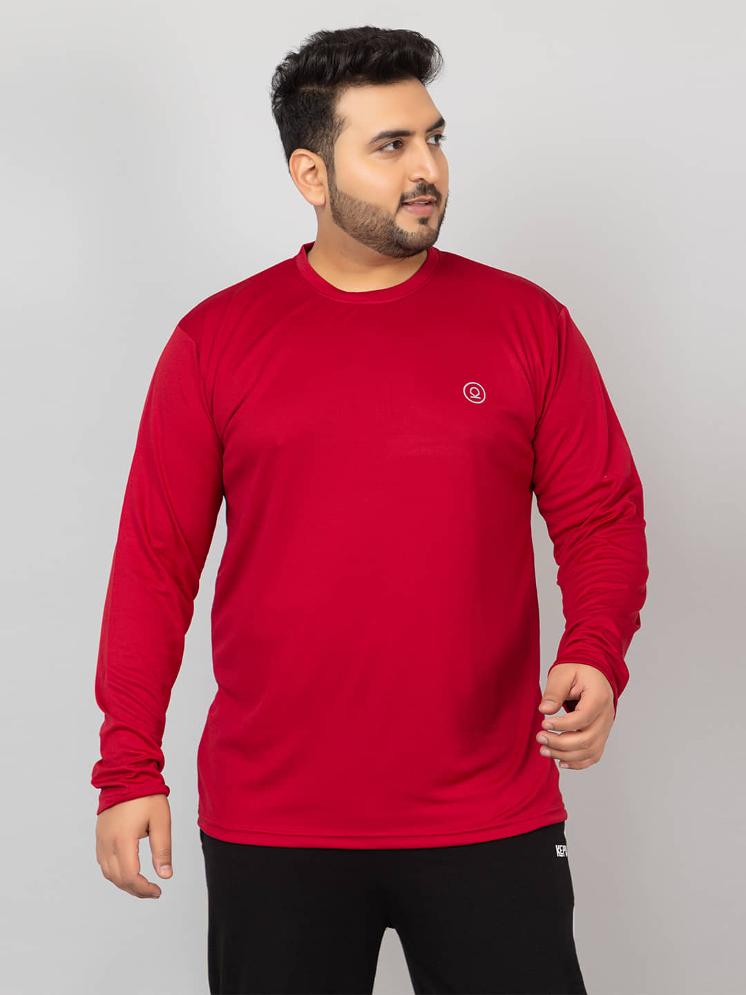 Chkokko Pack of 1 Polyester Regular Fit Men's T-Shirt ( Maroon )
