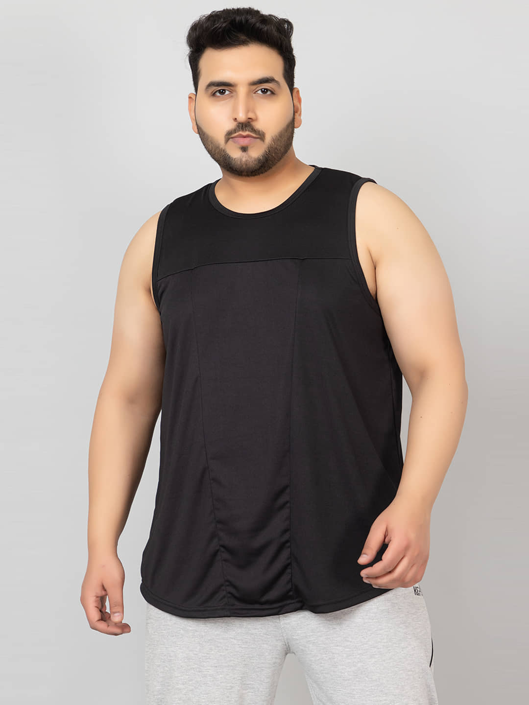 Chkokko Pack of 1 Polyester Regular Fit Men's T-Shirt ( Black )