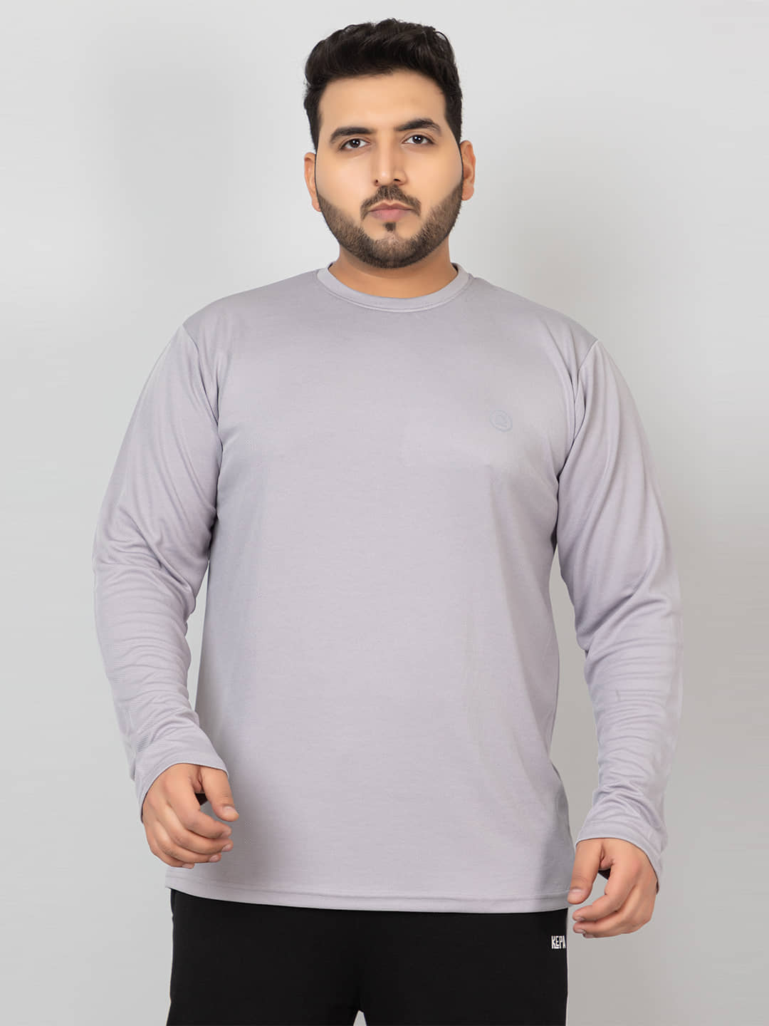 Chkokko Pack of 1 Polyester Regular Fit Men's T-Shirt ( Grey )