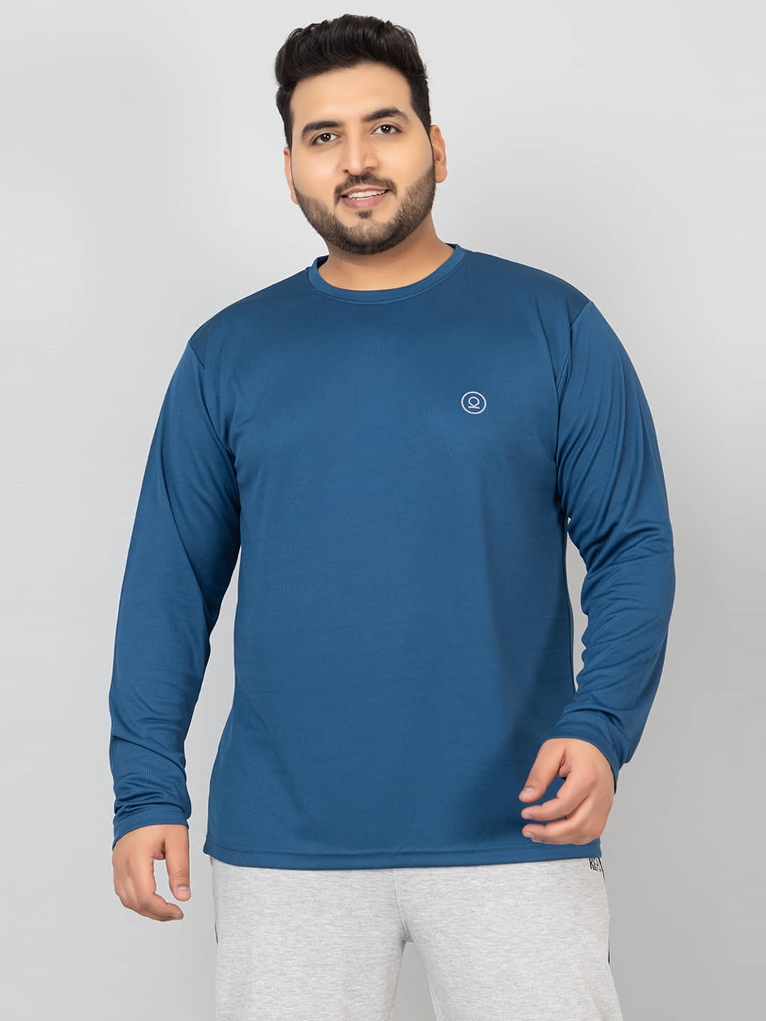 Chkokko Pack of 1 Polyester Regular Fit Men's T-Shirt ( Indigo )