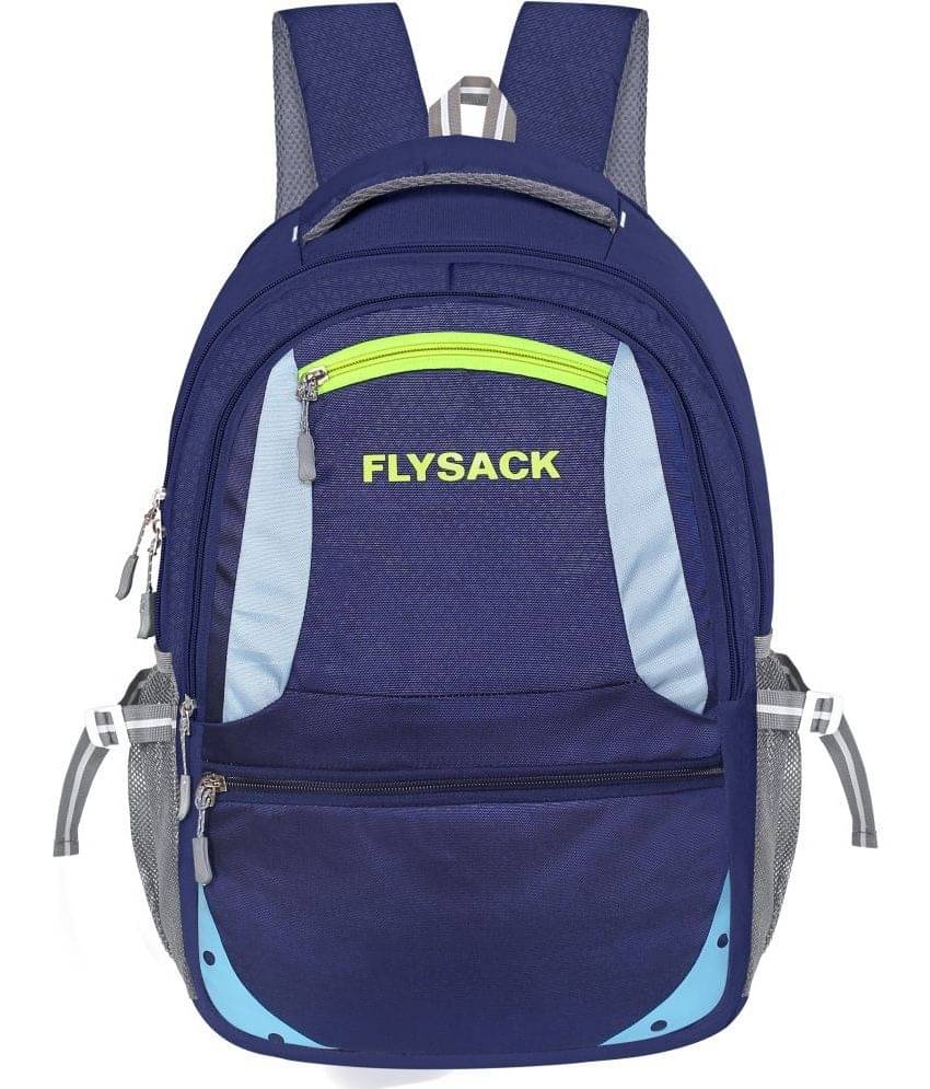     			FLYSACK Blue PU Backpack ( 35 Ltrs )