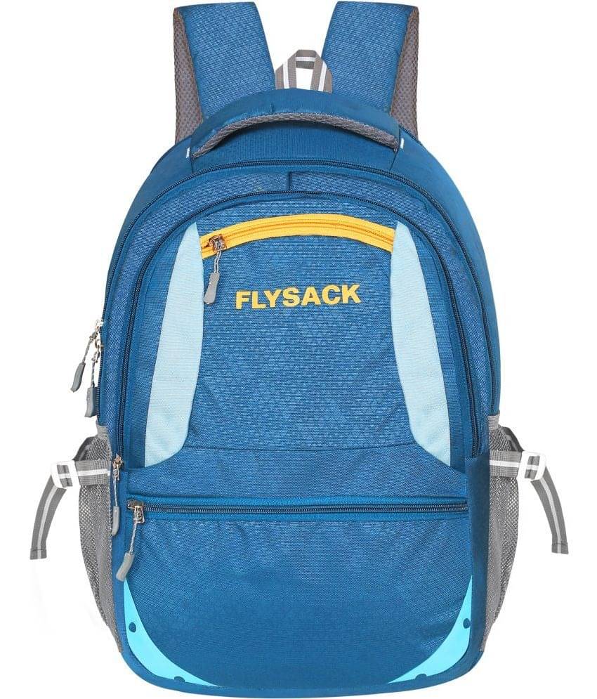     			FLYSACK Light Blue PU Backpack ( 35 Ltrs )
