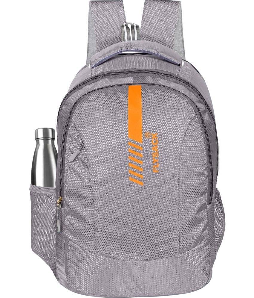     			FLYSACK Silver PU Backpack ( 40 Ltrs )