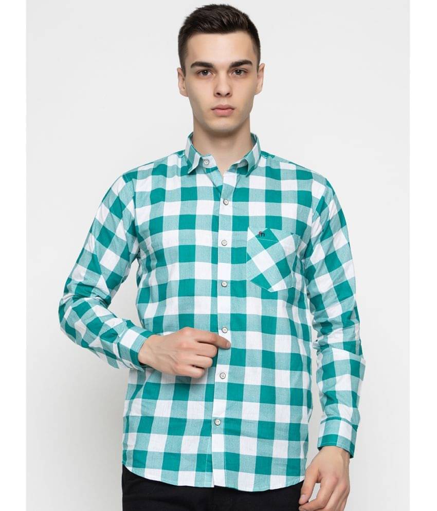 FREKMAN Cotton Blend Regular Fit Checks Full Sleeves Men's Casual Shirt - Multi ( Pack of 1 ) FREKMAN Cotton Blend Regular Fit Checks Full Sleeves Men's Casual Shirt - Multi ( Pack of 1 )