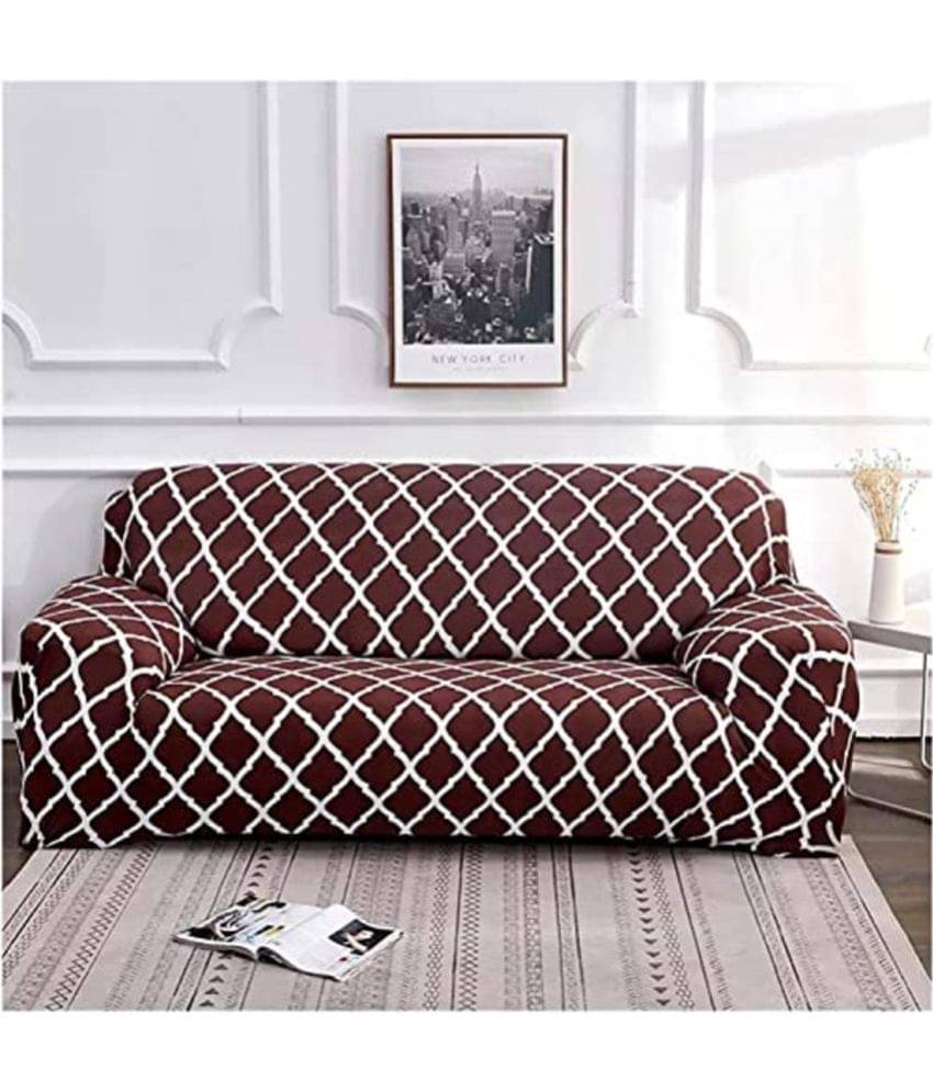     			House Of Quirk 1 Seater Polyester Sofa Cover ( Pack of 1 )