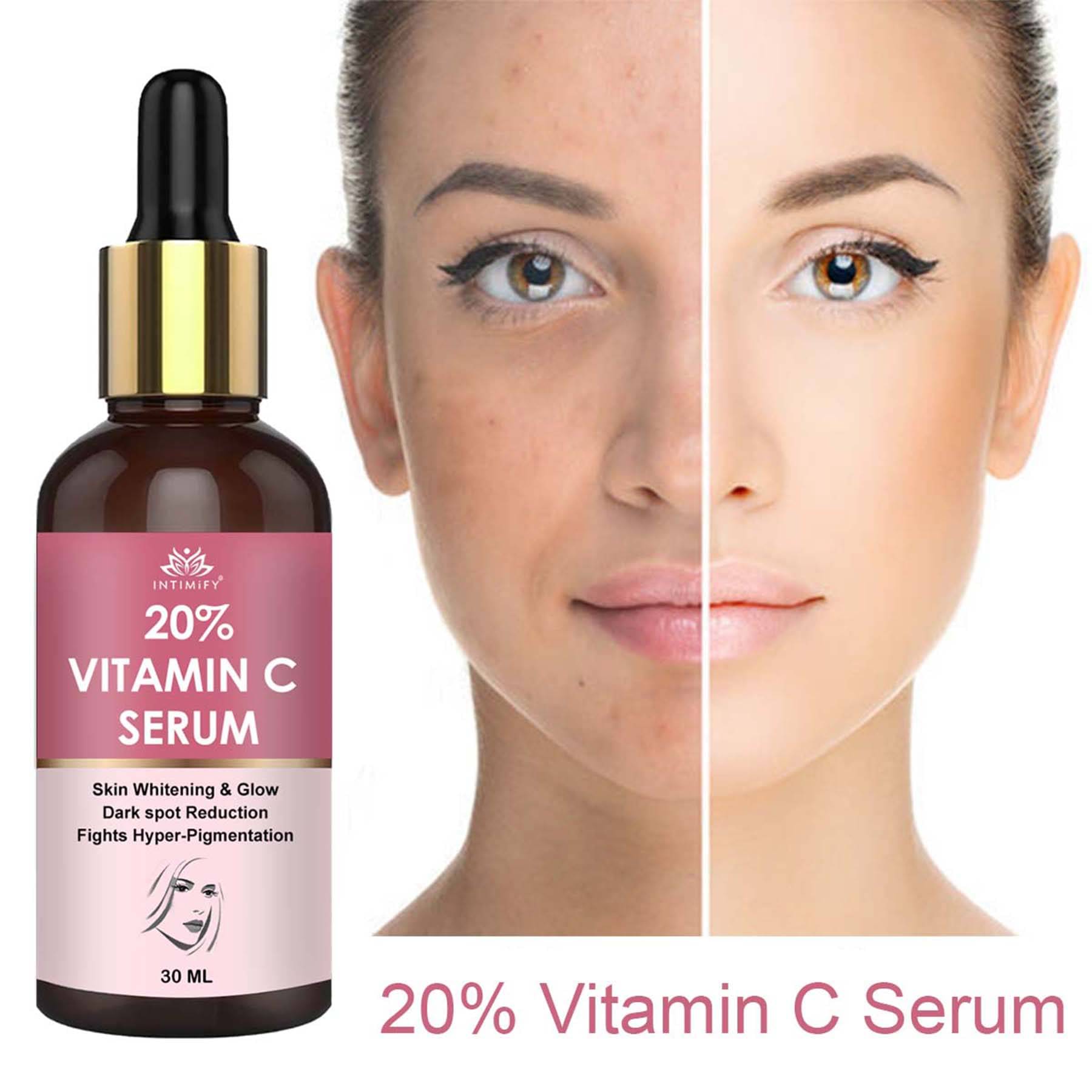 Intimify 20% Vitamin C Serum Anti Acne Serum Face Serum Anti-Aging & Skin Repair 30ml     			Intimify 20% Vitamin C Serum Anti Acne Serum Face Serum Anti-Aging & Skin Repair 30ml