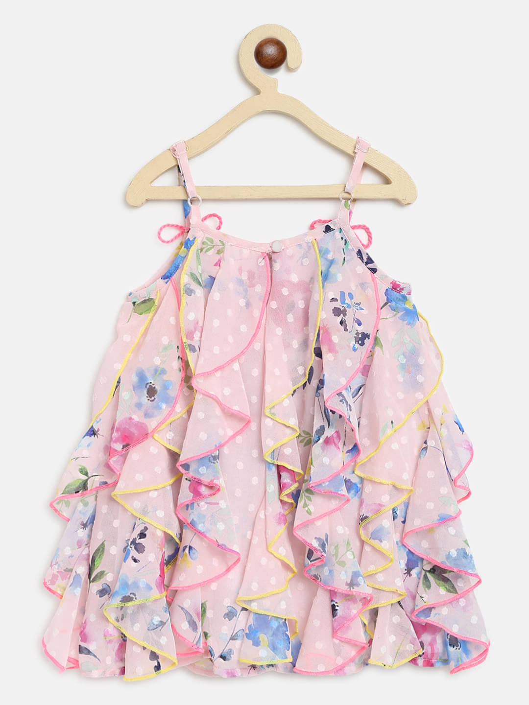     			Nauti Nati Multicolor Polyester Girls Fit And Flare Dress ( Pack of 1 )