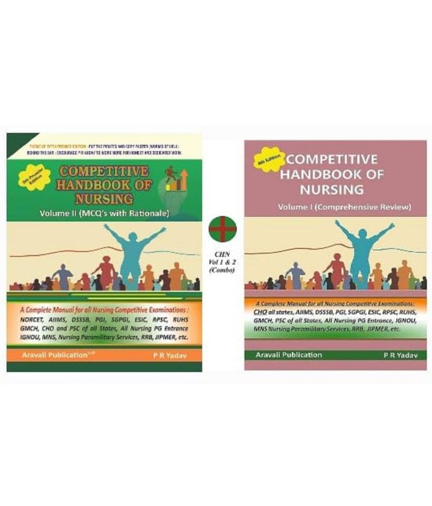     			PR Yadav's Competitive Handbook of Nursing Vol 1 & 2 (Combo, English Only) (Best Nursing Guide Combo) Paperback – 30 June 2020
