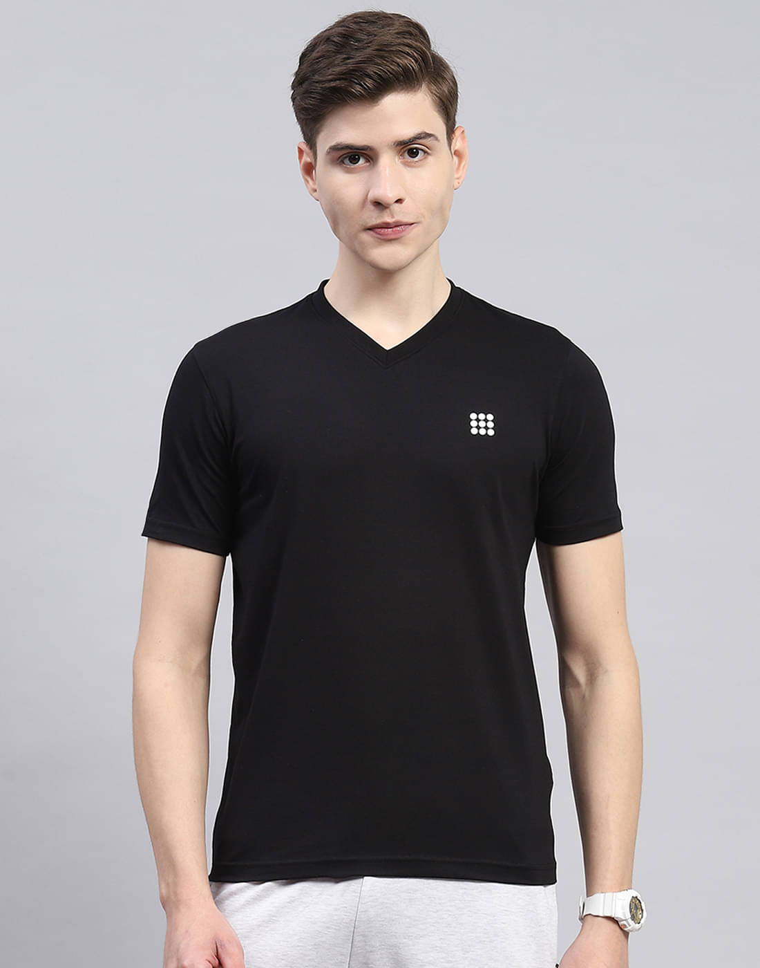 Rock.it Pack of 1 Cotton Blend Regular Fit Men's T-Shirt ( Black ) Rock.it Pack of 1 Cotton Blend Regular Fit Men's T-Shirt ( Black )