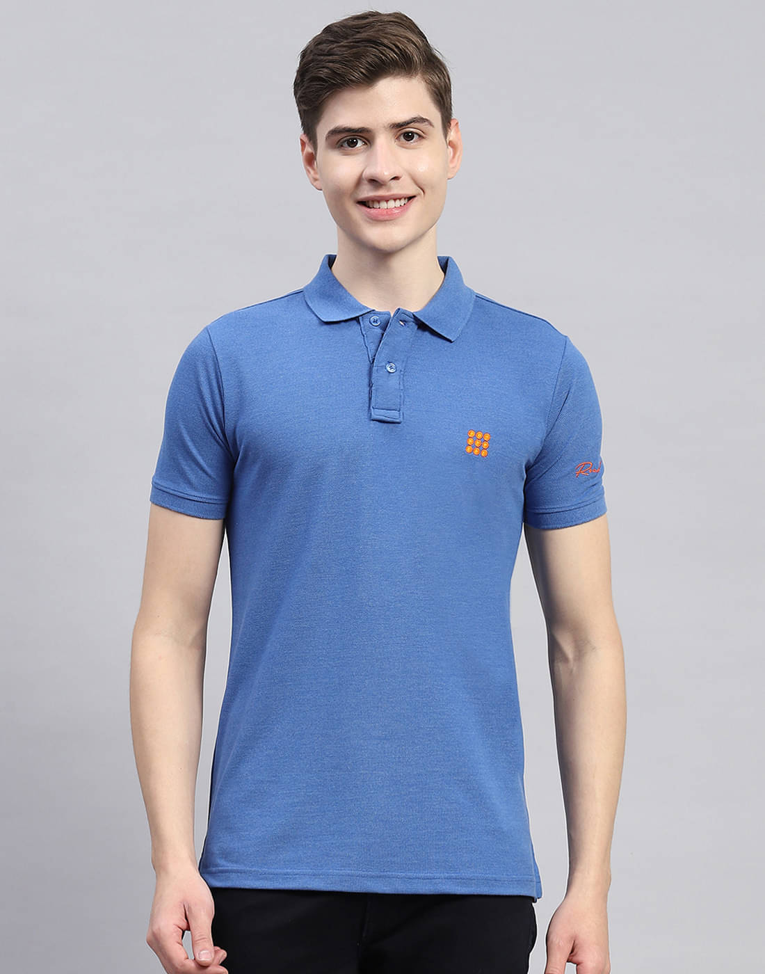 Rock.it Pack of 1 Polyester Regular Fit Solid Half Sleeves Men's Polo T Shirt ( Blue ) Rock.it Pack of 1 Polyester Regular Fit Solid Half Sleeves Men's Polo T Shirt ( Blue )