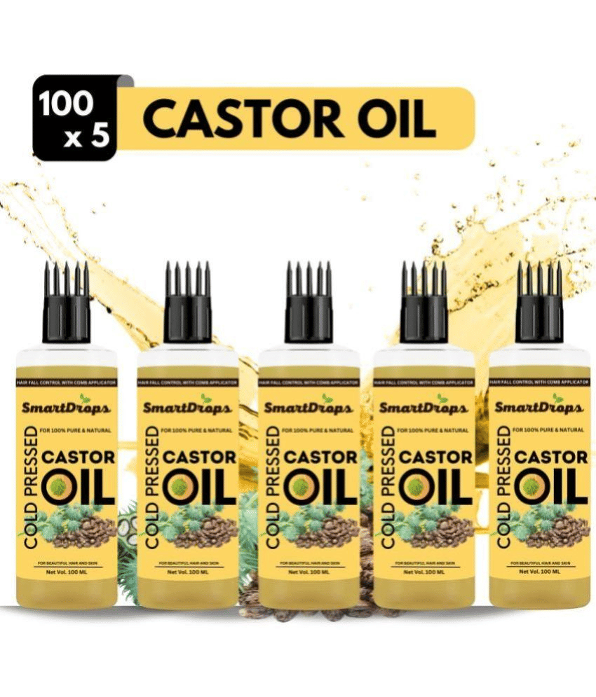     			Smartdrops Anti Hair Fall Castor Oil 500 ml ( Pack of 5 )