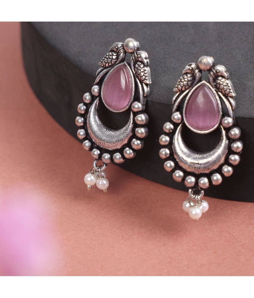 Sunhari Jewels Pink Drop Earrings ( Pack of 1 ) - Earrings | Buy online on ZillyBuy
