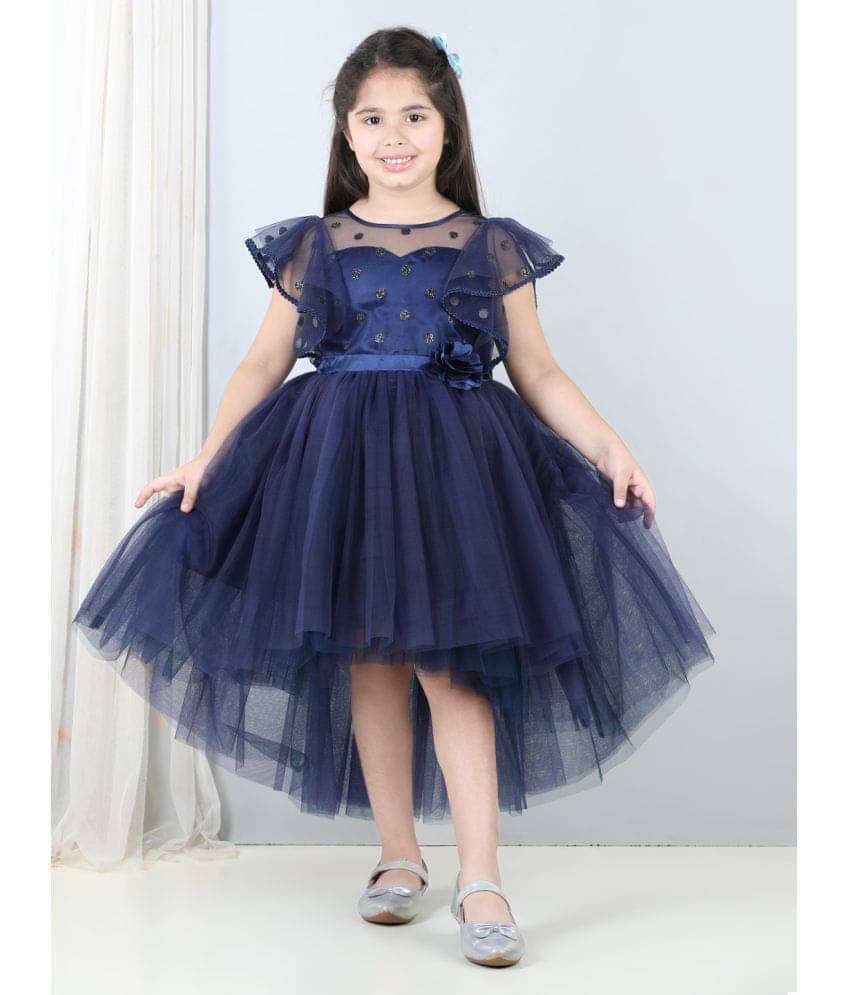     			Toy Balloon Kids Net Frock For Girls ( Pack of 1 , Navy Blue )